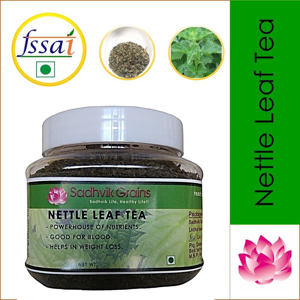 Sadhvik Grains Green Nettle Leaf Tea, Dried Leaves, 50g