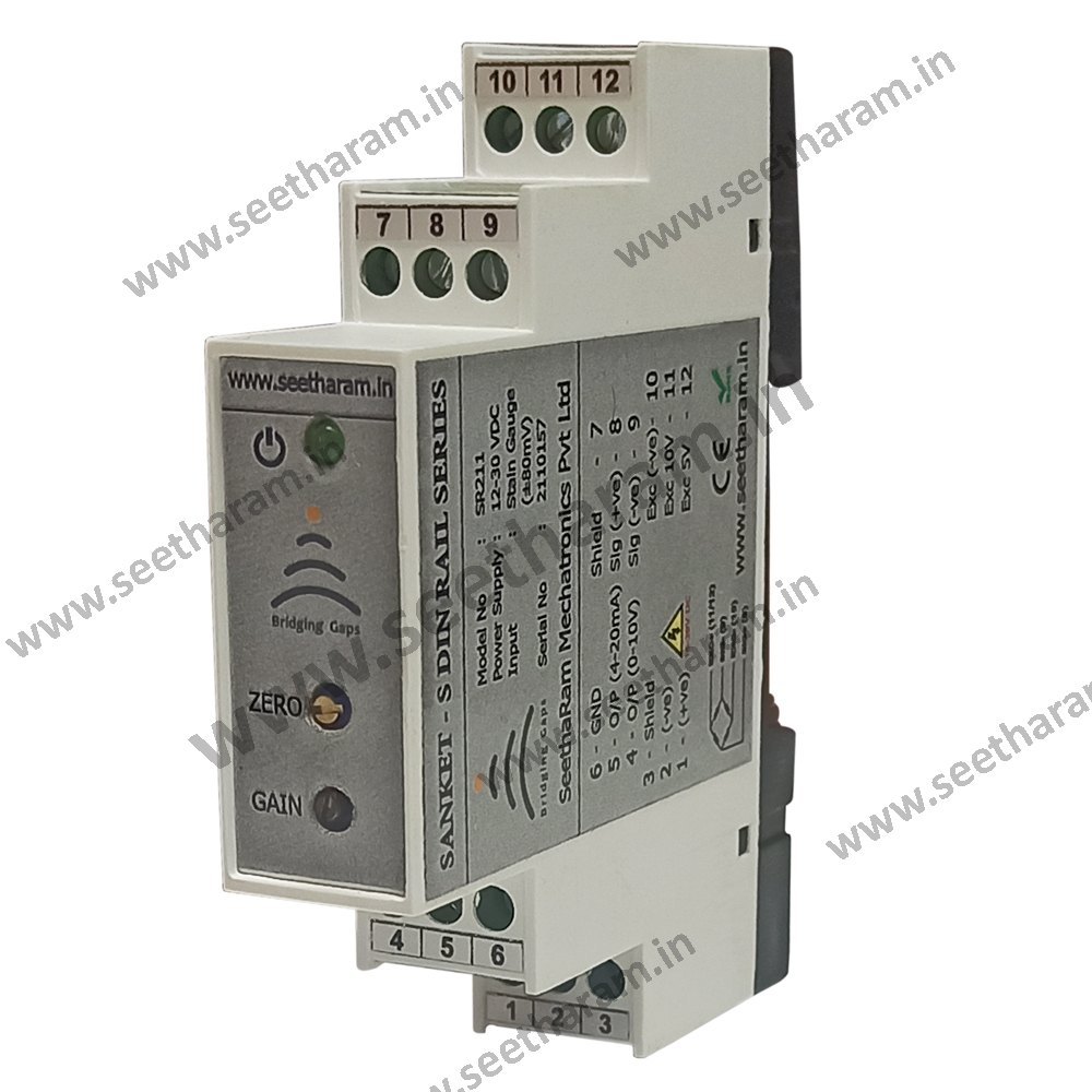 Sanket S DIN Rail -Load Cell Signal Conditioner