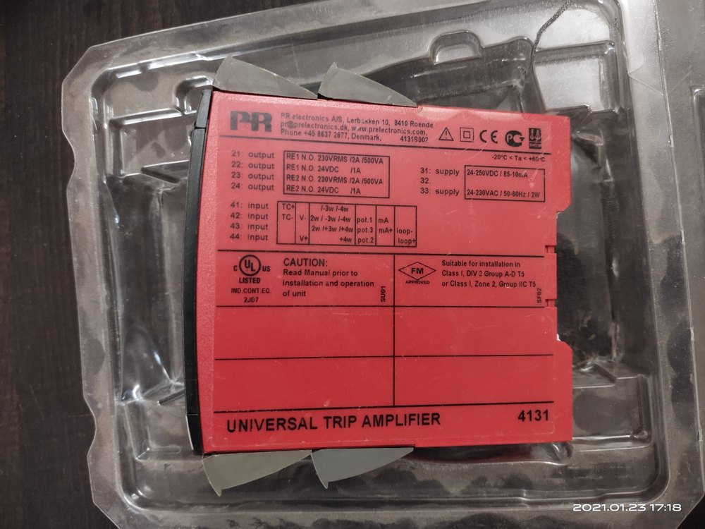 4131 PR Make Universal Trip Amplifier, Din Rail Mounting