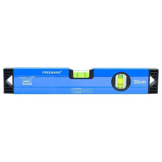 Aluminum Frame and Blue Basik Spirit Levels, Size: 300mm