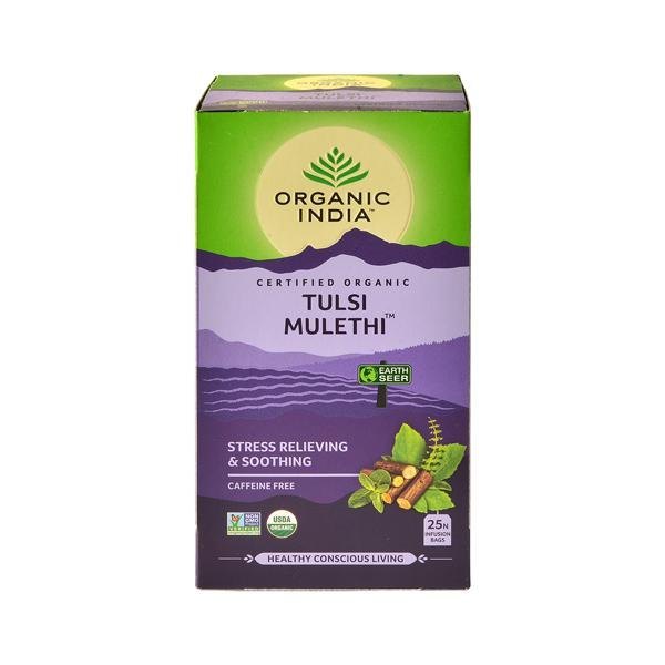 Powder Organic India Tulsi Green Tea Mulethi, Packaging Size: Box