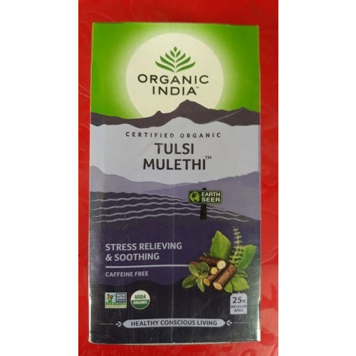 Organic India Tulsi Mulethi Tea, Packaging Type: Packet
