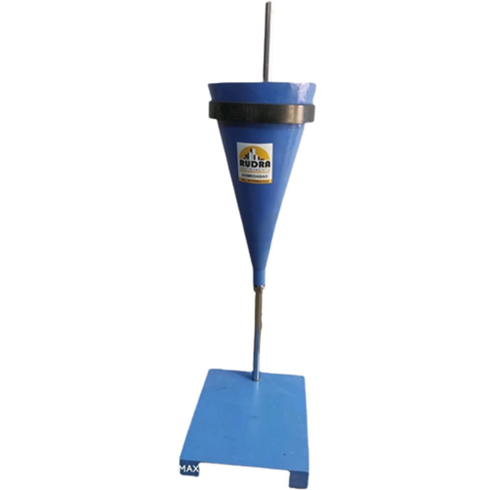 Rudra Instruments Mild Steel MS Marsh Funnel, For Laboratory, 1