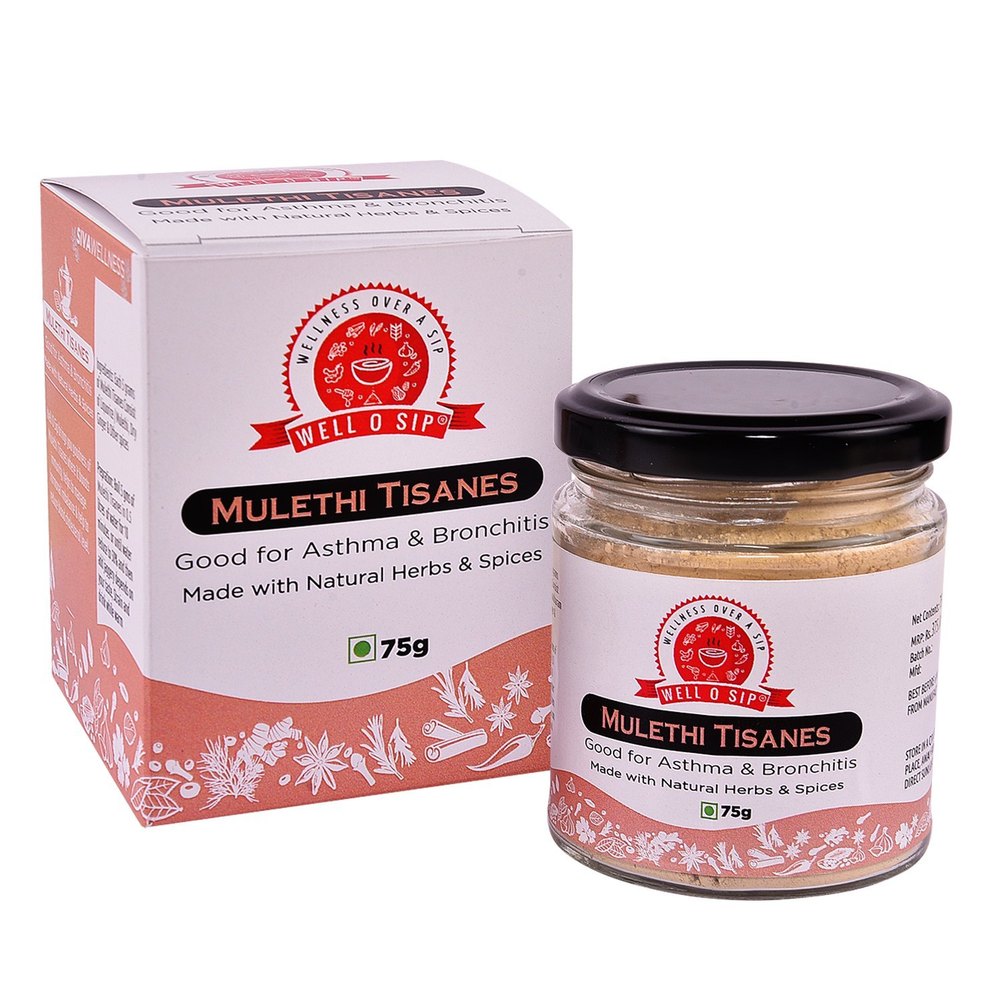 Powder Mulethi Tisanes - Good For Asthma & Bronchitis, Packaging Size: 75 Grams