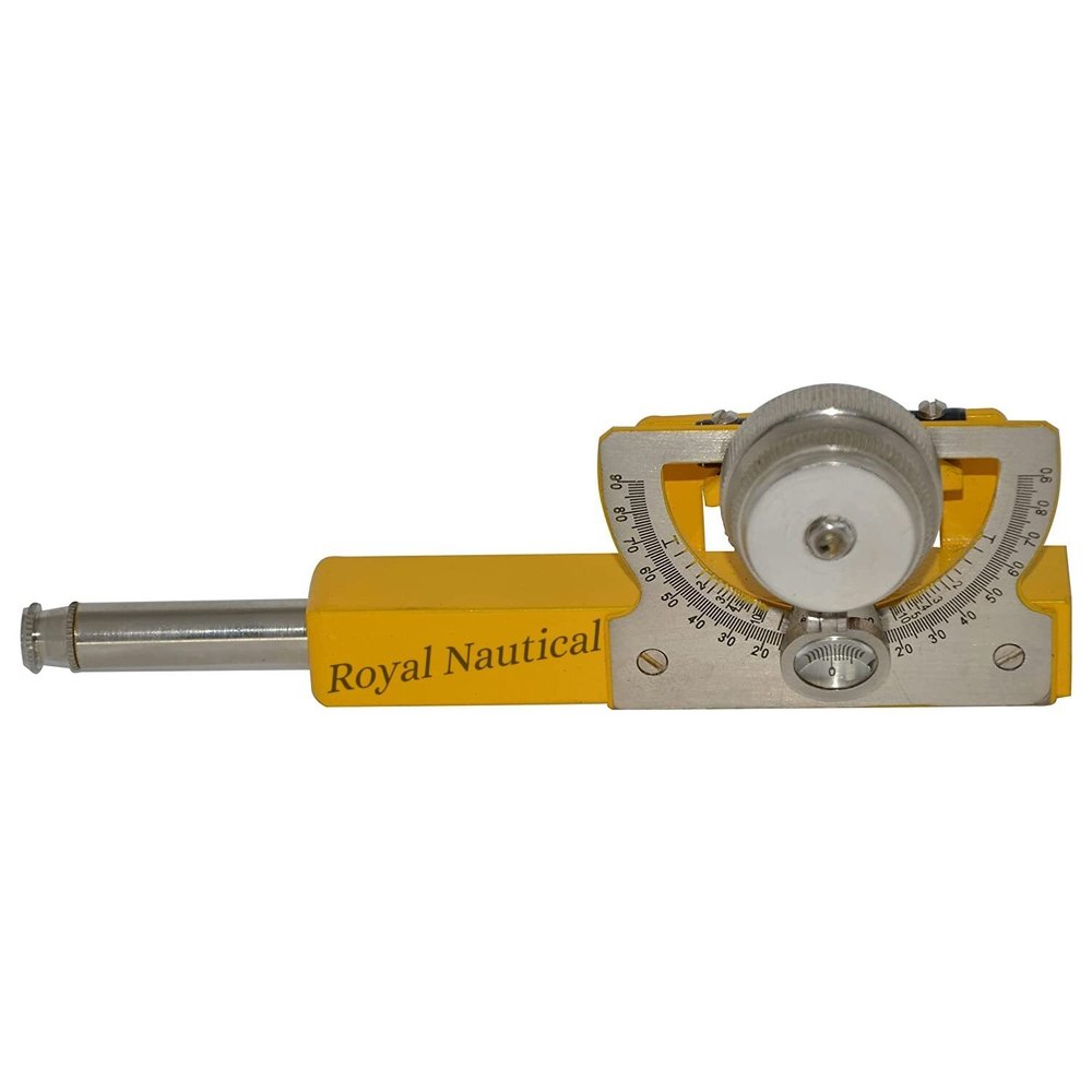 Full Solid Brass Abney Level with Slow Motion Adjustment - 0 To 90 Degree Adjustment