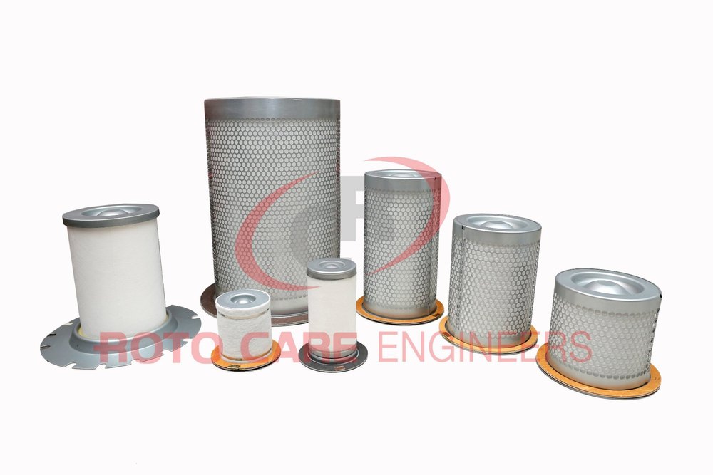 Mild Steel Air Oil Separator For Rotary Screw, Capacity: Up To 250 HP