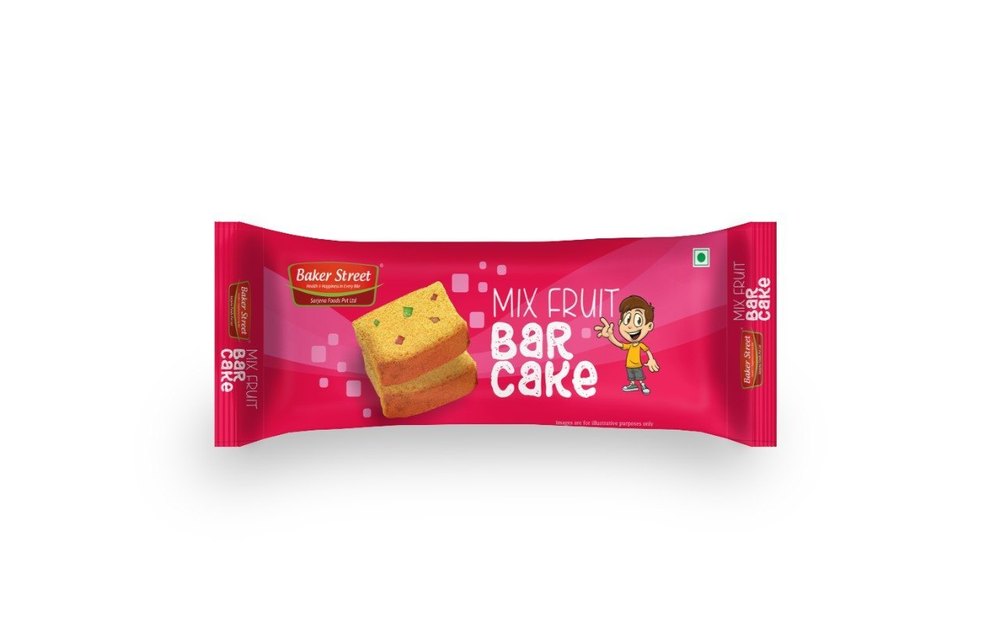 100 gms Veg Bar Slice Mix Fruit Cake, For Reselling, Packaging Type: Packet