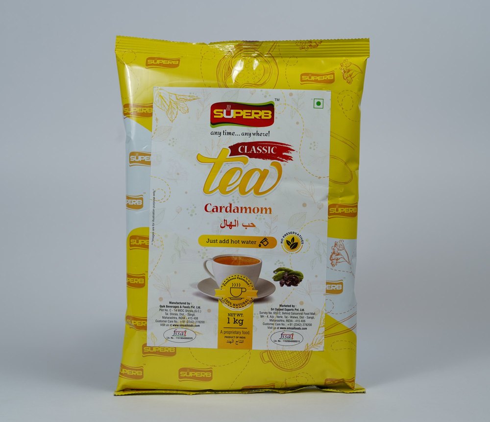 Superb Classic Cardamom Chai Premix, Pack Size: 1 kg