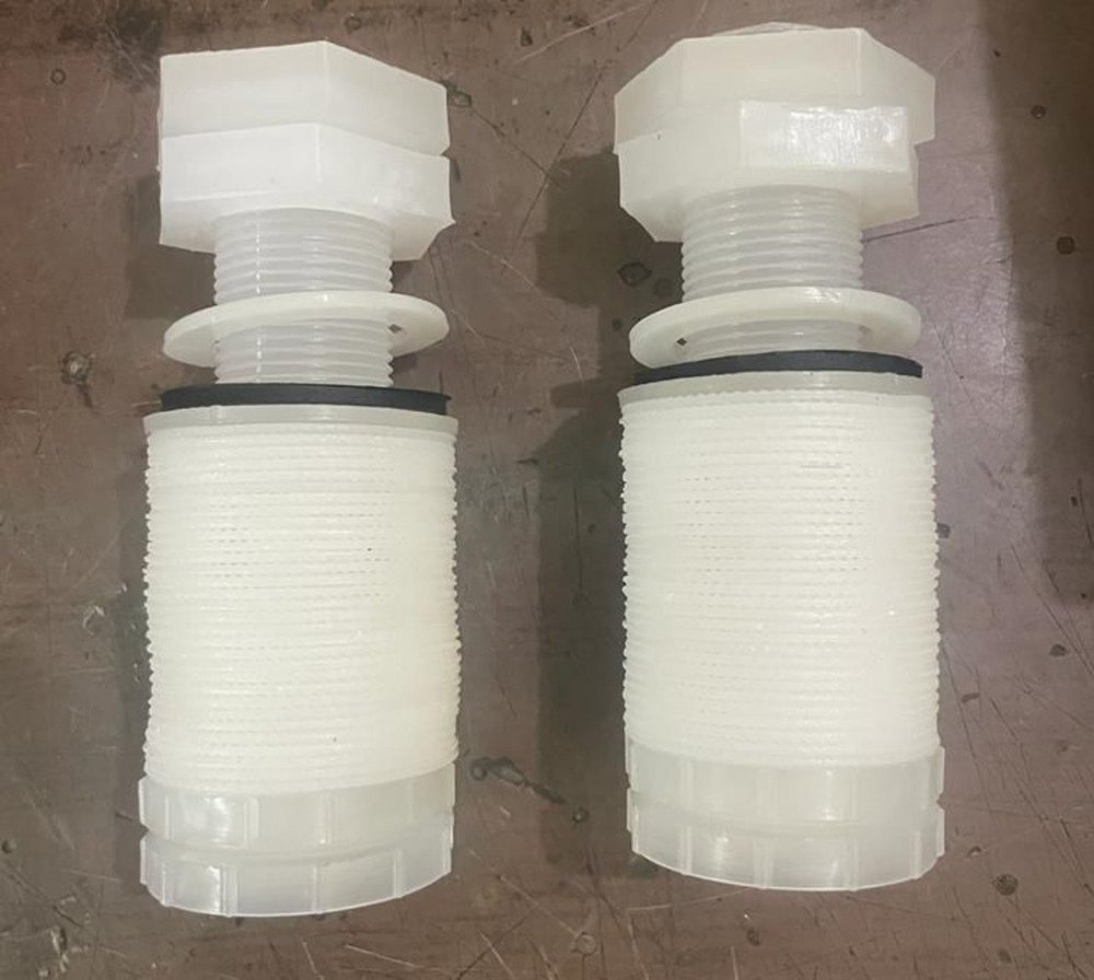 White Plastic Cylindrical PP Water Strainer