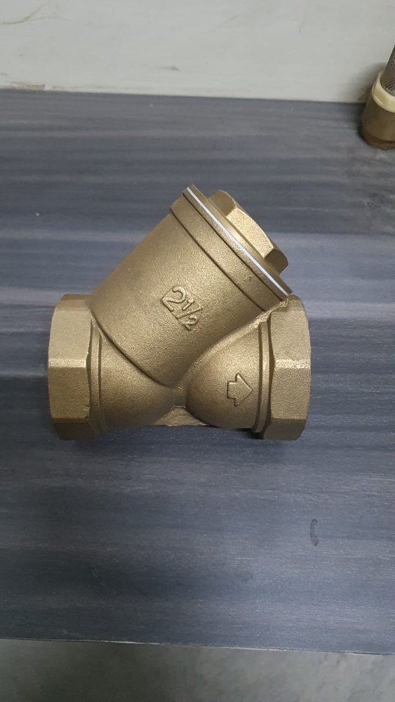 Gas Brass Y Type Strainer, Capacity: 30KG