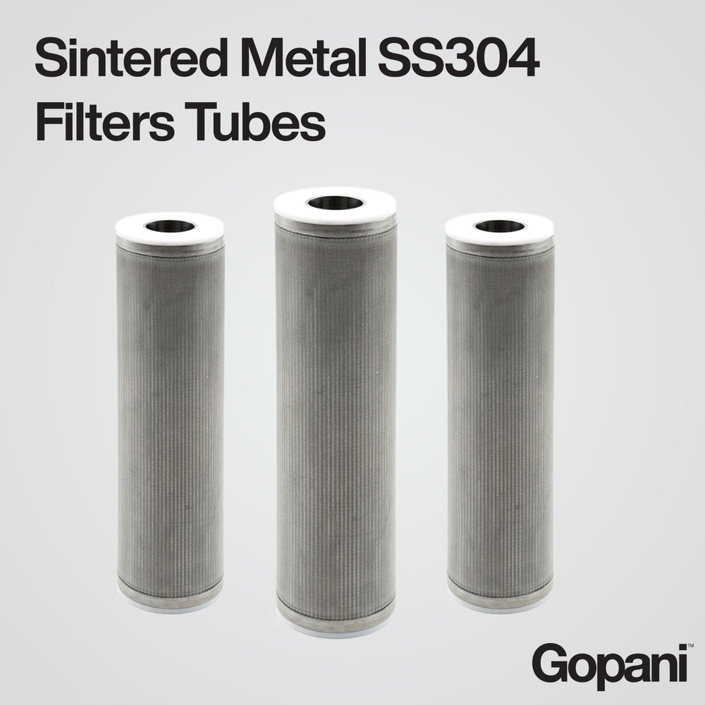 Grey Sintered Metal SS304 Filters Tubes, For Industrial
