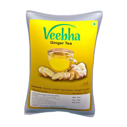 Veebha Ginger Tea Premix, 1Kg, Powder