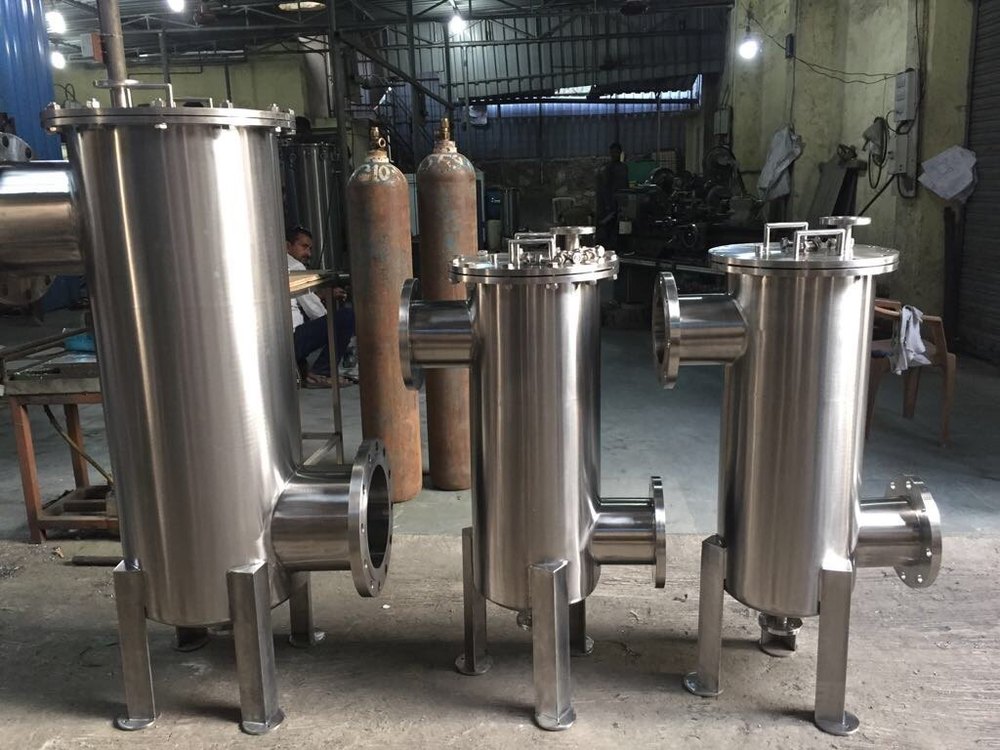 GSM Ss316 Bag Filter Stainless Steel Basket Strainer, For Industrial, Automation Grade: Manual