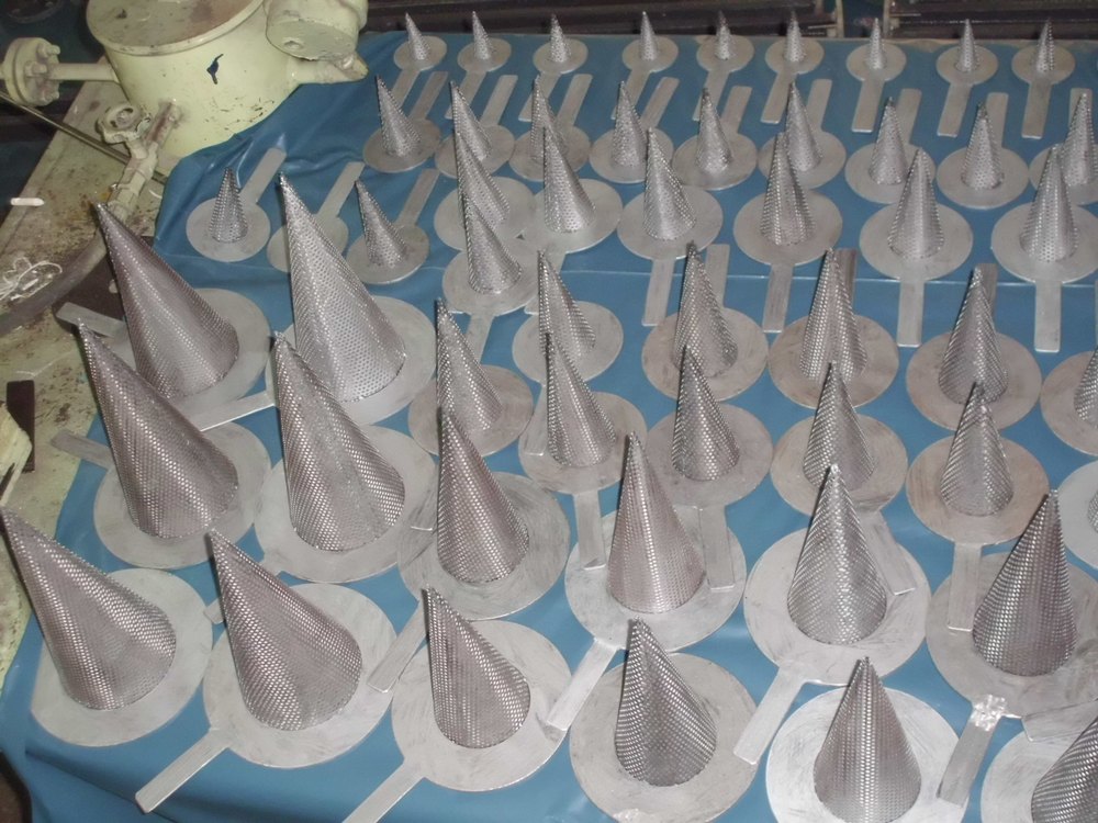 Conical Temporary Plate Filter, For Industrial