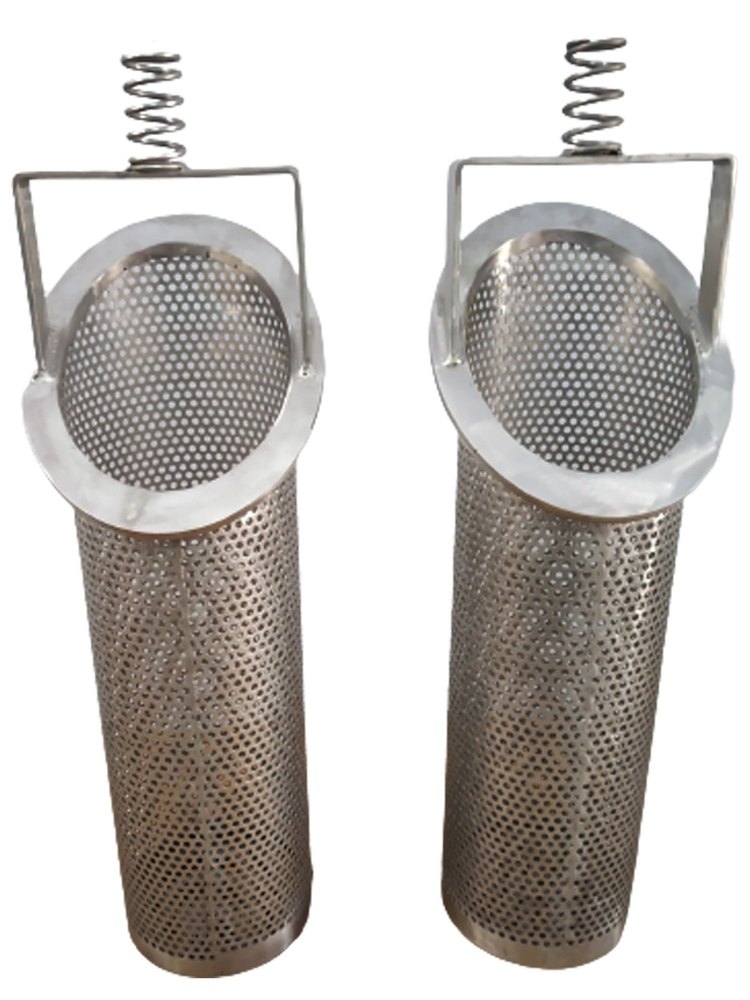 Suction Filters Silver Stainless Steel Basket Filter