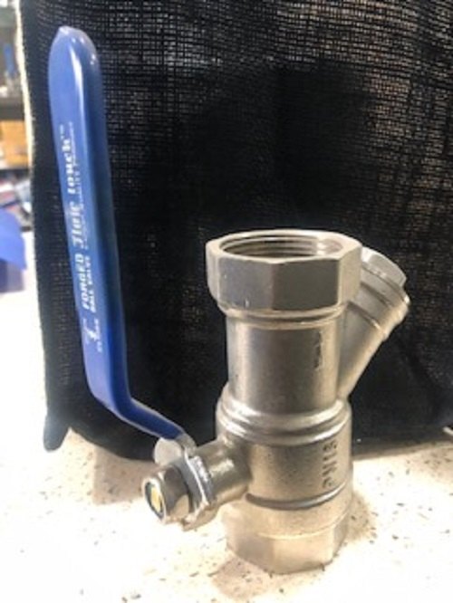 Brass Strainer Cum Ball Valve Flow-Touch Make