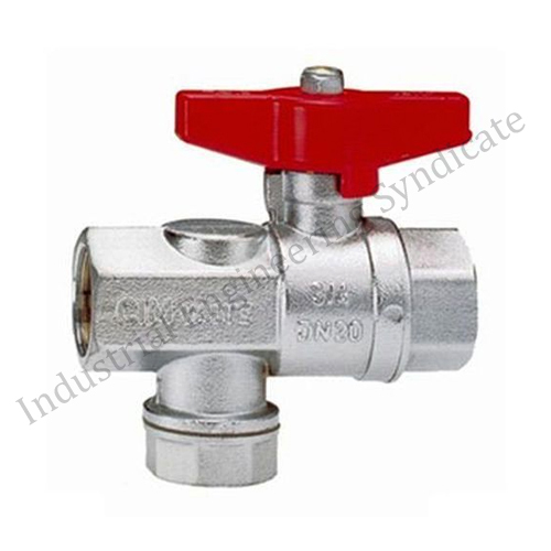 Silver Brass CIM 620 Ball Valve With Inbuilt Strainer