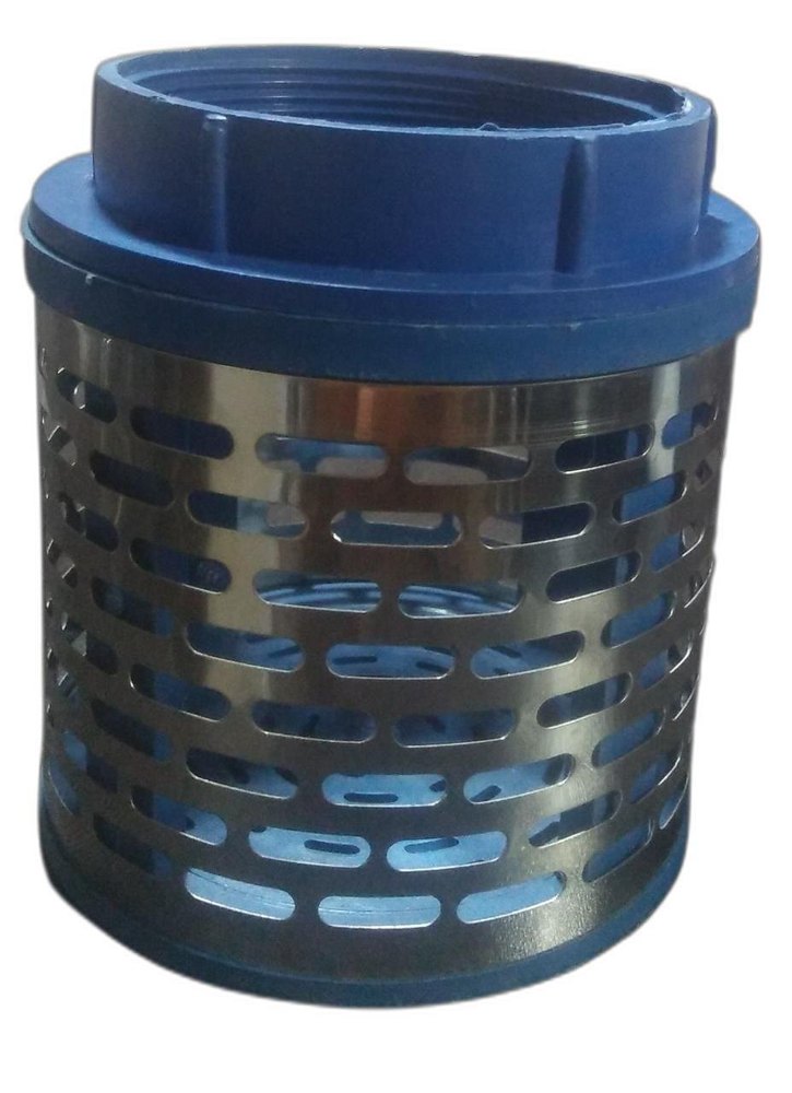 Water Blue and Silver 3 inch Plastic Pump Strainer
