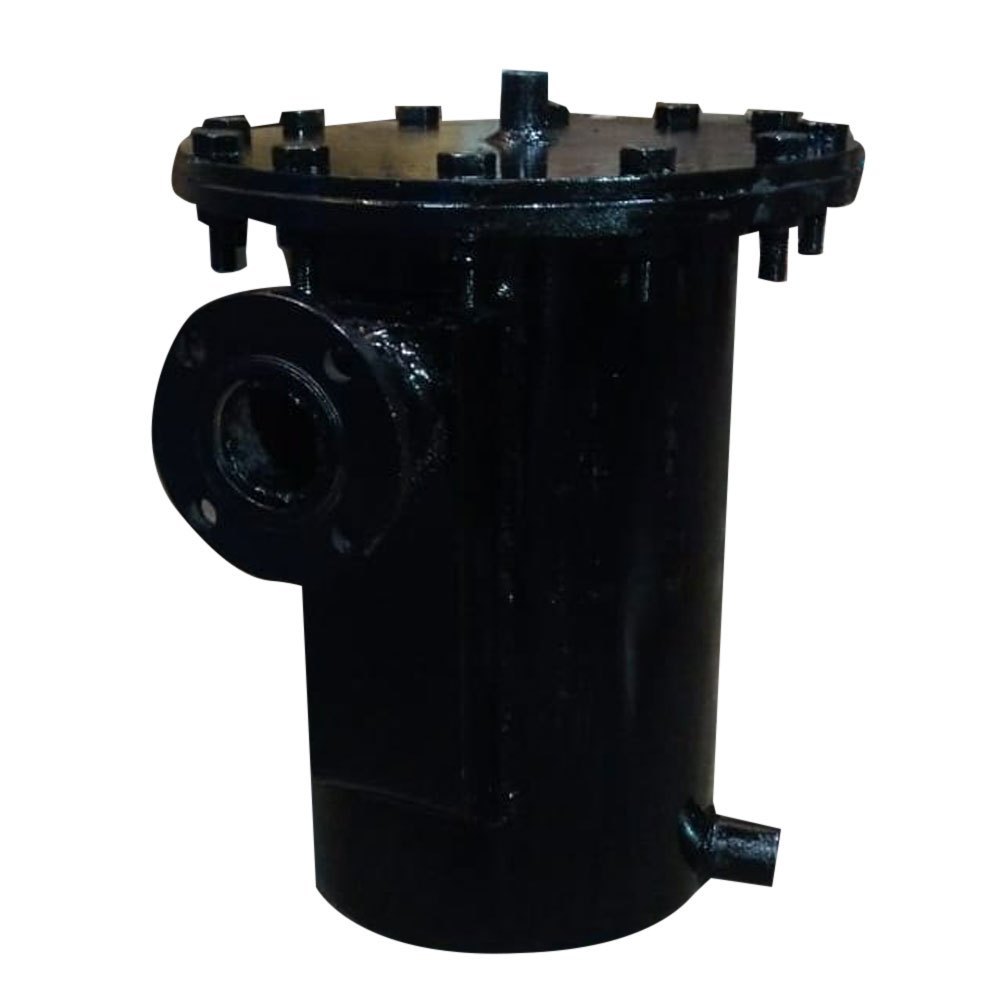 Inline Two Way Valve Stainless Steel Bucket Filter, Capacity: 1000L