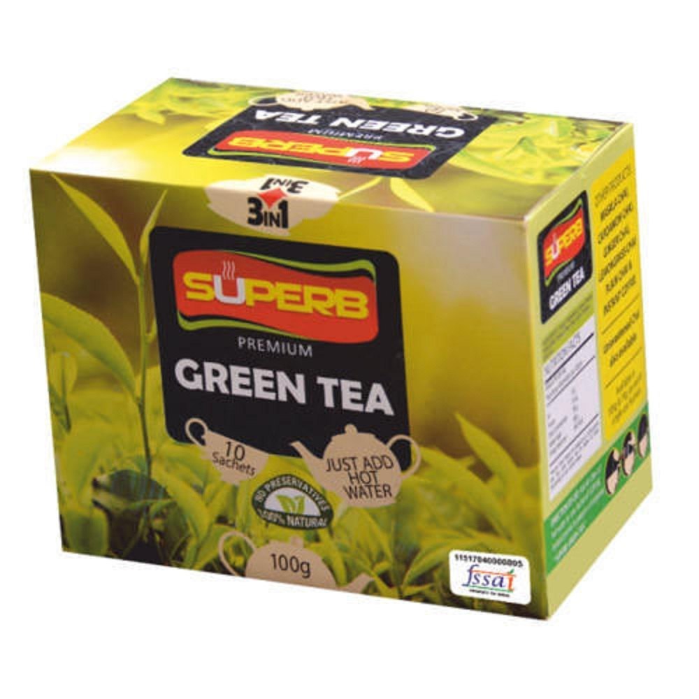 Superb Premium Green Chai Premix, Pack Size: 10 Sachets