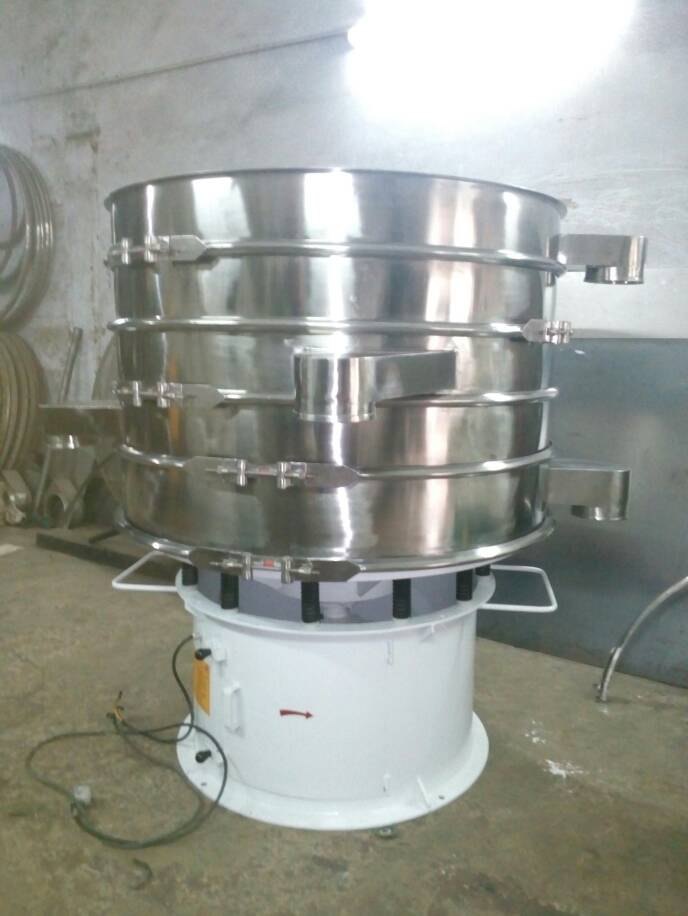 Circular Stainless Steel Vibro Screening Machine, For Industrial, Capacity: 200-500KG/HR