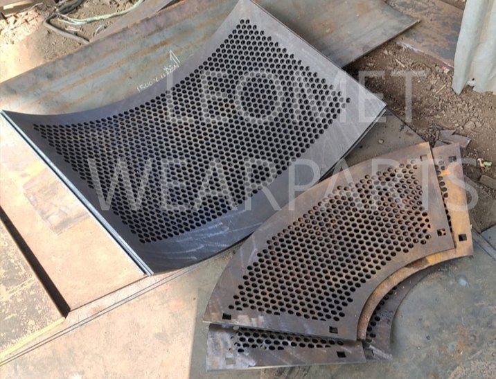 Galvanized Iron Linear Rotary Screen Liners Leomet WearParts, For Industrial