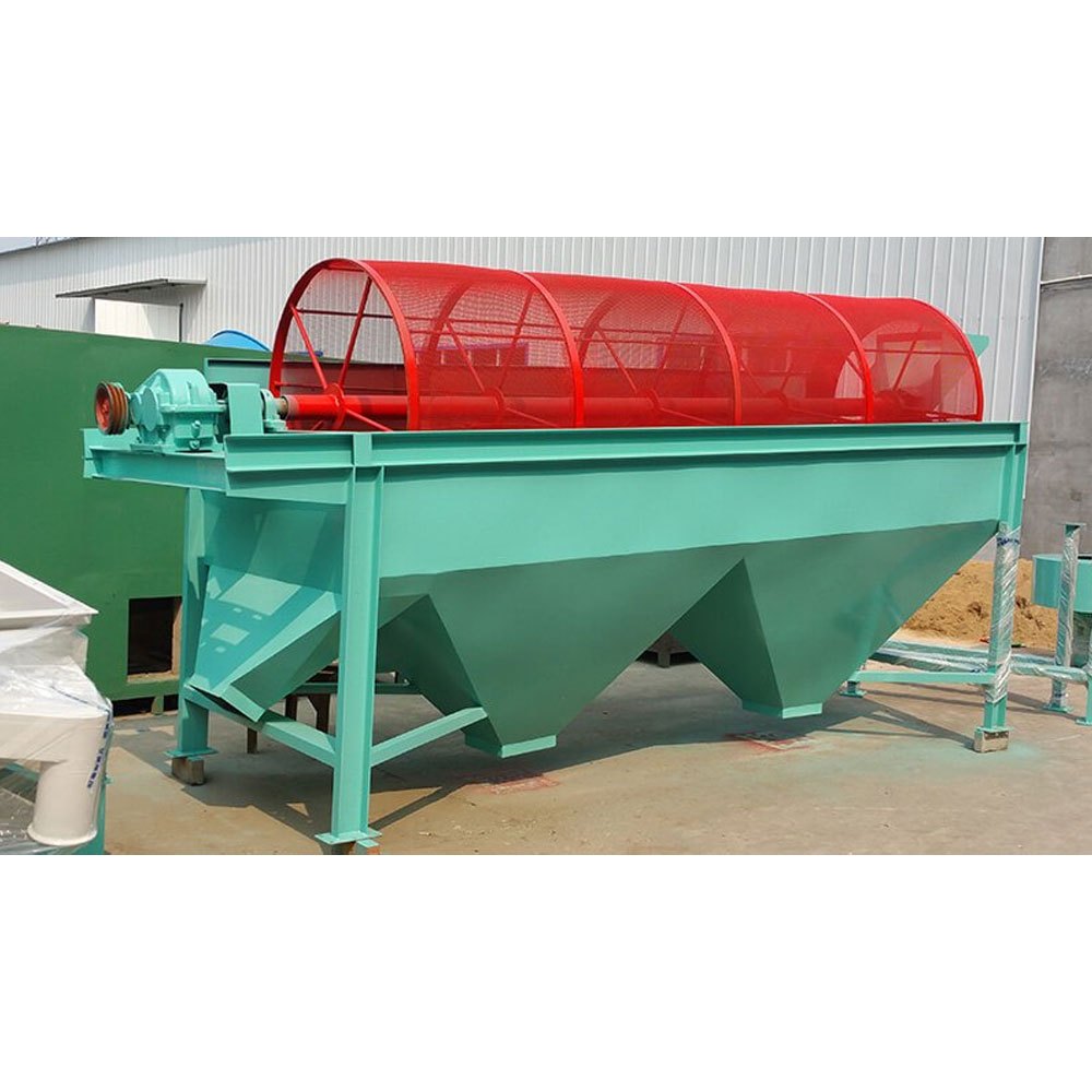 2 Hp Mild Steel Fertilizer Rotary Drum Screening Machine, For Industrial, Capacity: 3 Tons Per Hour