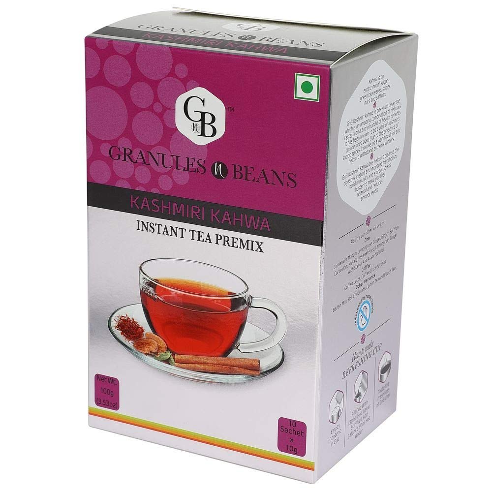 Herbal Granules N Beans (Kashmiri Kawah) Instant Chai, Packaging Type: Packet