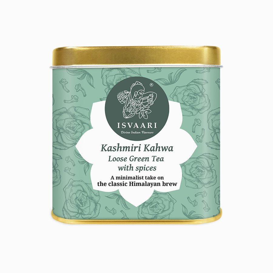Herbal Isvaari Kashmiri Kahwa Tea, 50g, Packaging Type: Can (Tinned), Packaging Size: Medium