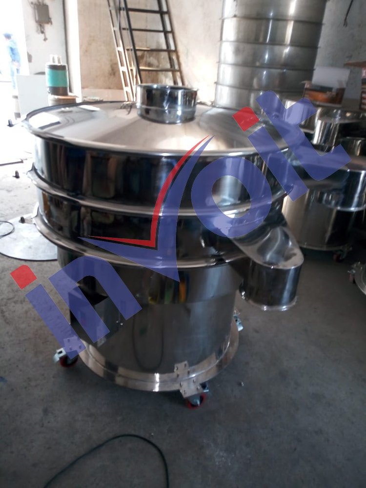 Stainless Steel Circular Vibro Screen Machine, For Industrial, Capacity: 600
