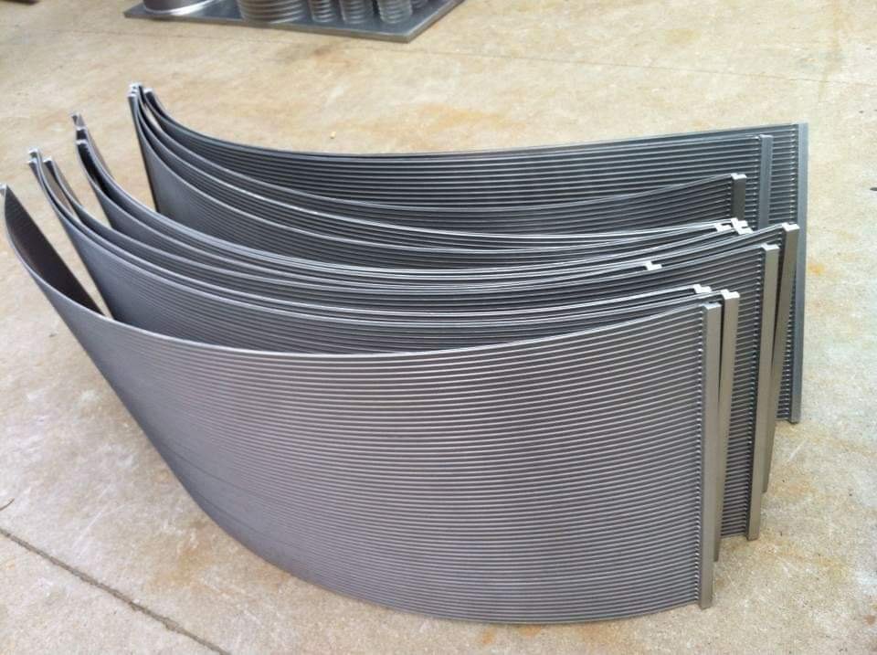 Stainless Steel Static run down screen Wedge Wire Dewatering Screens