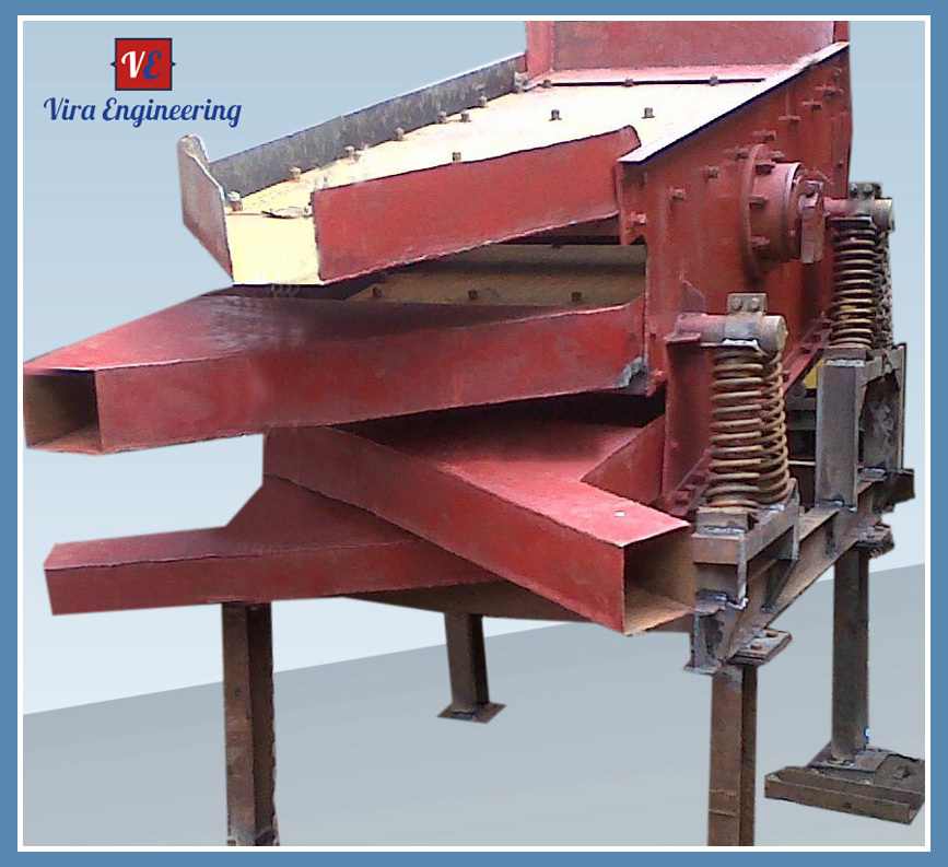 3 HP Stainless Steel Vibrating Screen, For Industrial, Capacity: 300kg