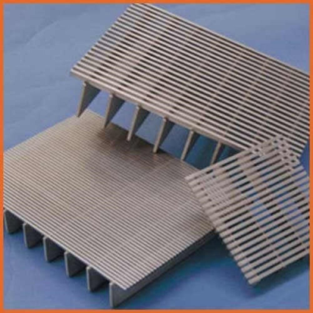 Steel Silver Wedge Wire Panel, For Industrial