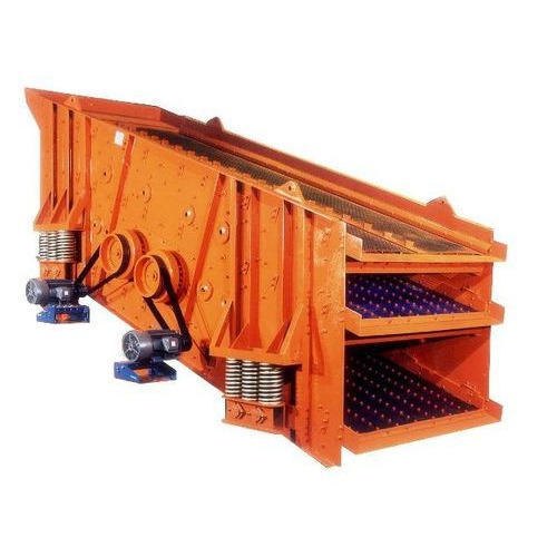 Iron Triple Deck Inclined Vibrating Screen, For Industrial