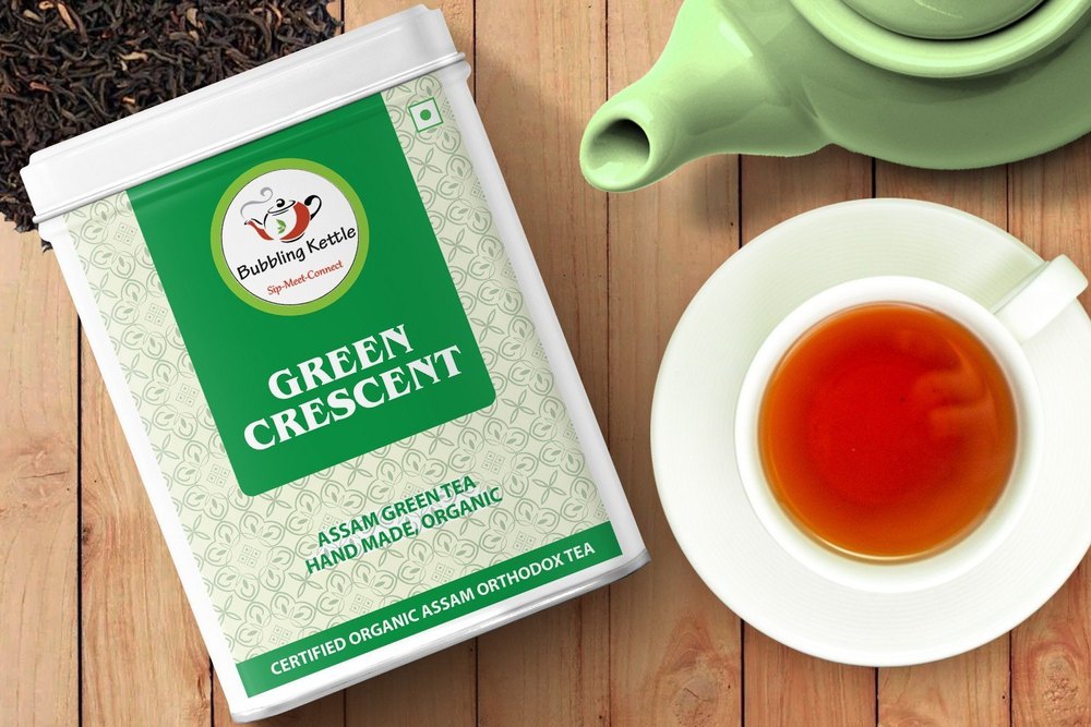 Assam Green Tea Organic, Packaging Type: Metal Canister