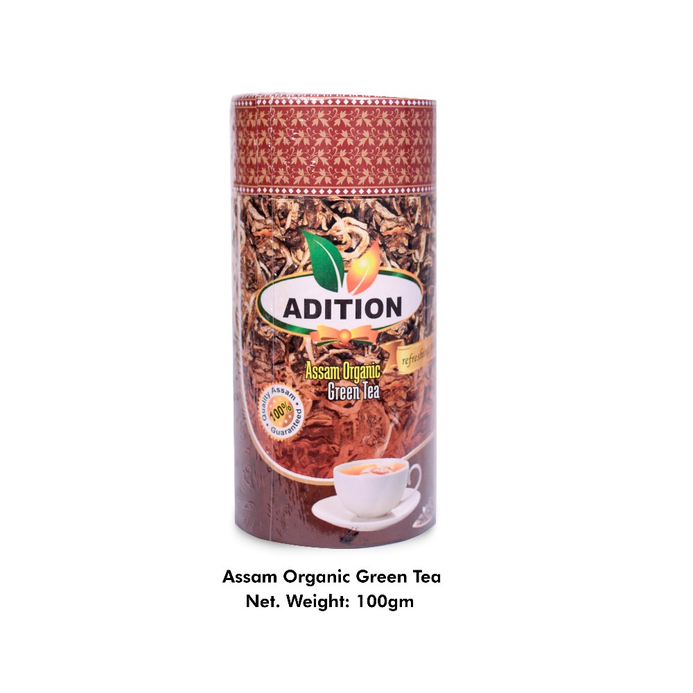 Assam Organic Green Tea, Packaging Size: 100 Gm, Leaves