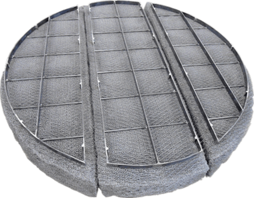 Stainless Steel Wire Mesh Demister Pad, For Industrial, Density: 80kg/m2