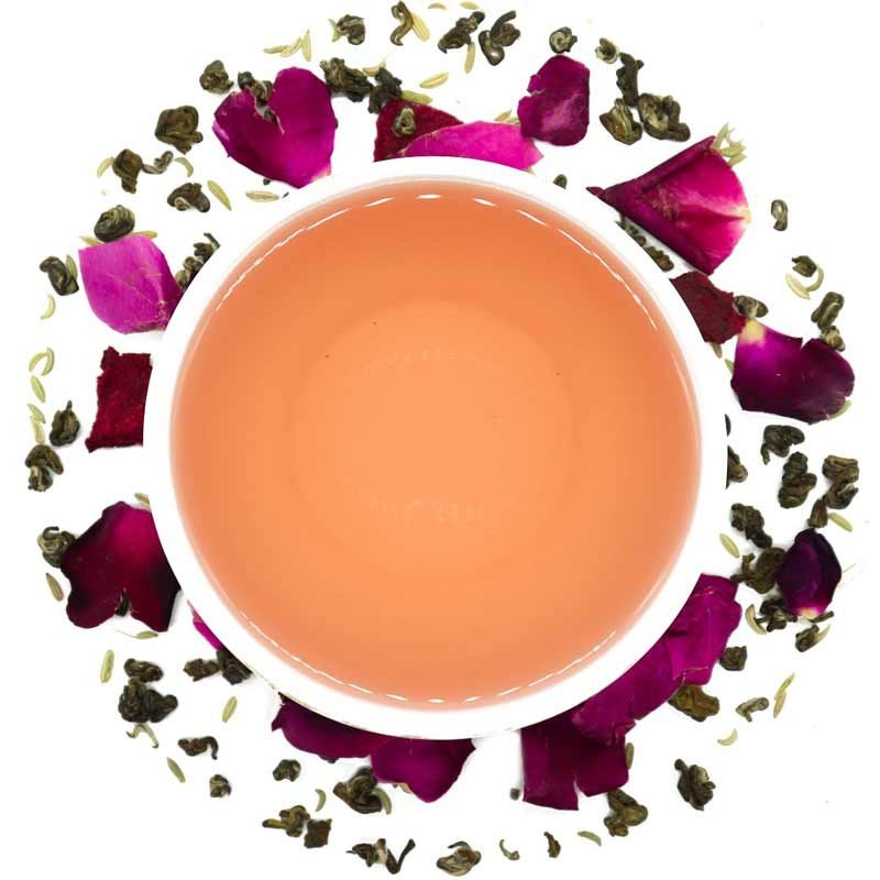 Bulk Rose Green Tea 100% Natural