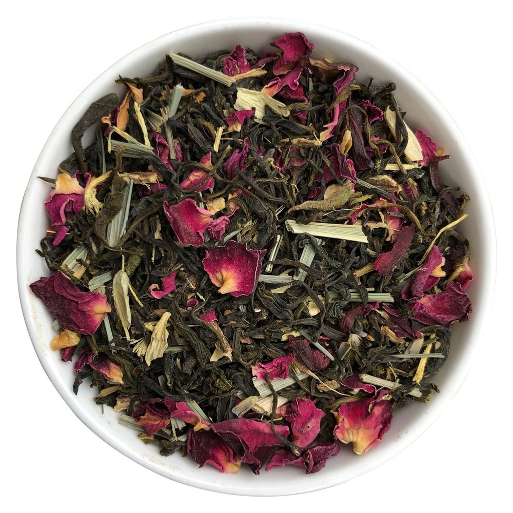 Ashwagandha Rose Green Tea, Leaves