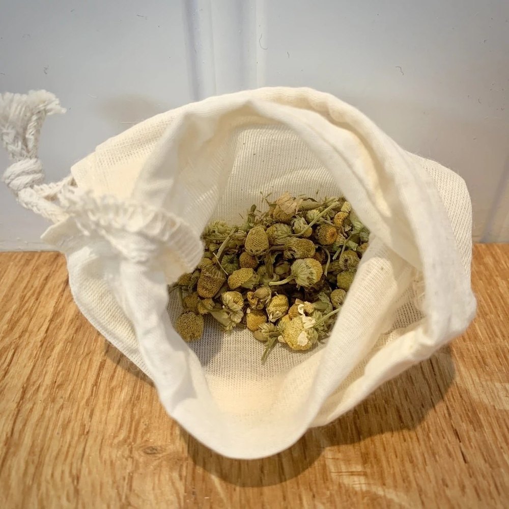 Plain Natural Organic Cotton Tea Bag