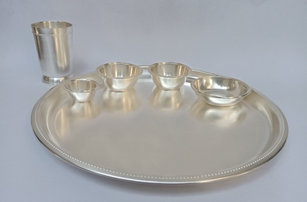 Silver Plated Thali Set Bead