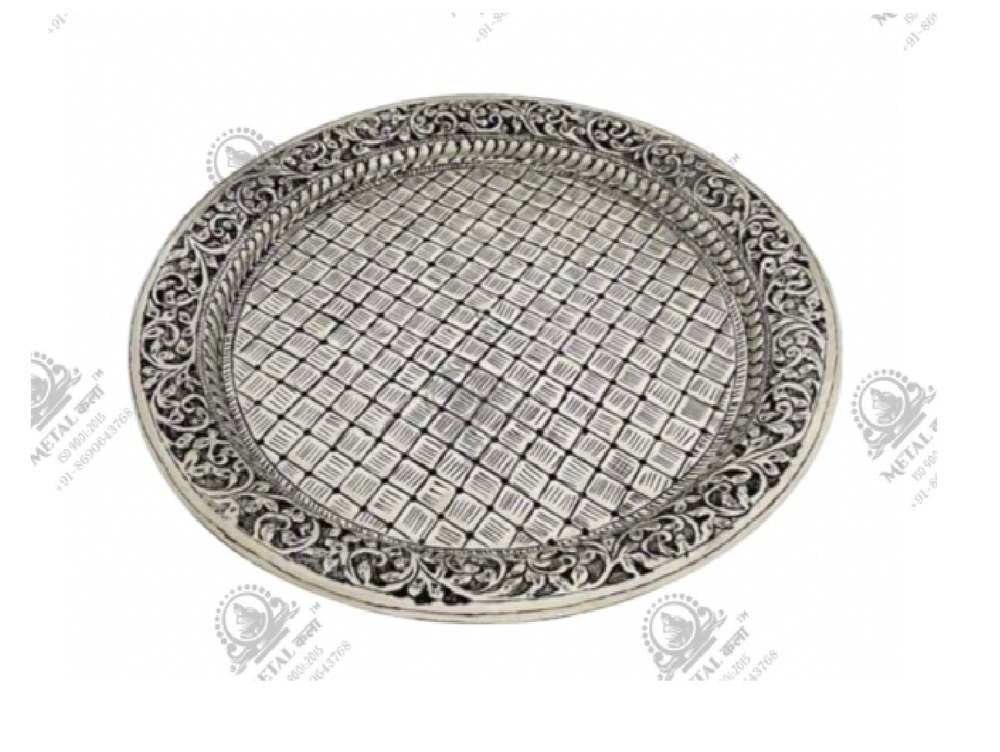 12 Inch Round German Silver Plate