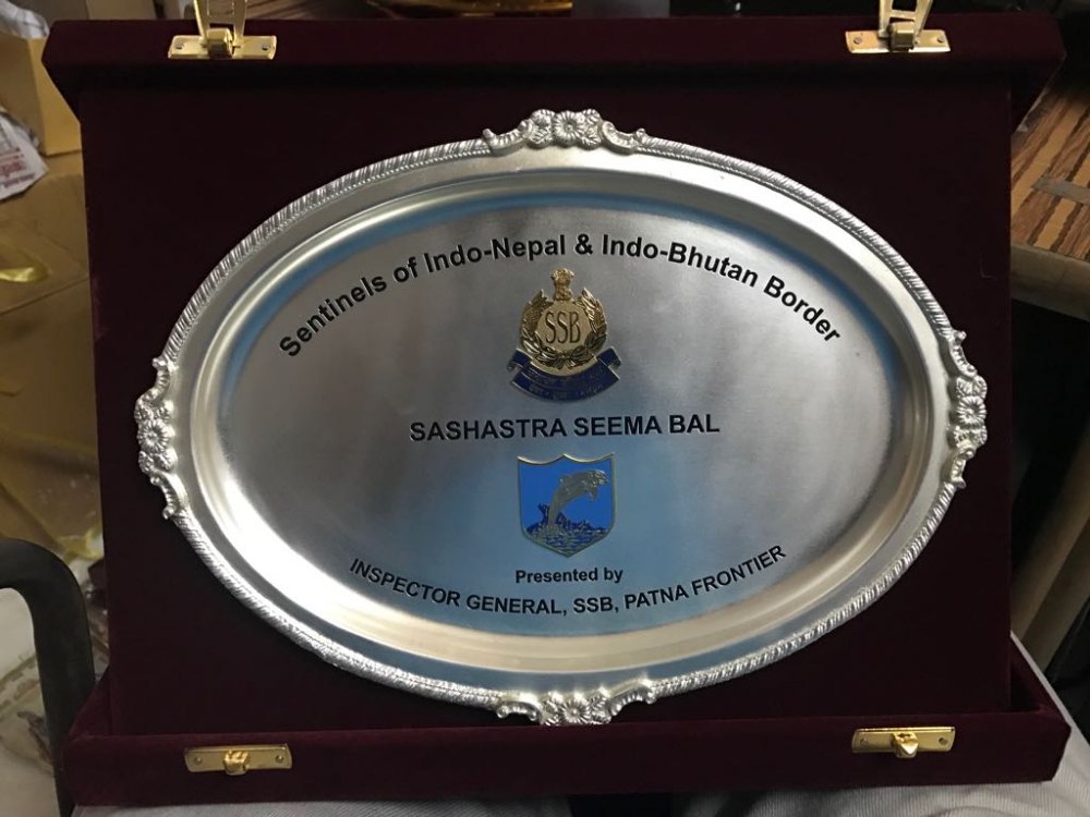 Wooden, Steel SSB Silver Plate, Size: 14 Inches