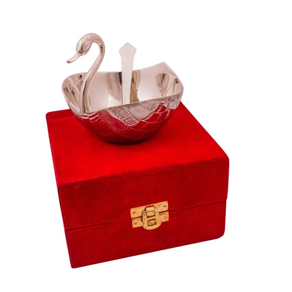 Swan Shape Bowl And Spoon Gift Set