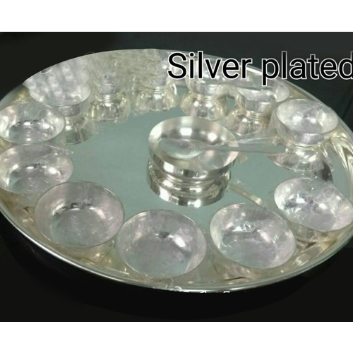 Silver Plated Thali Dinner Set