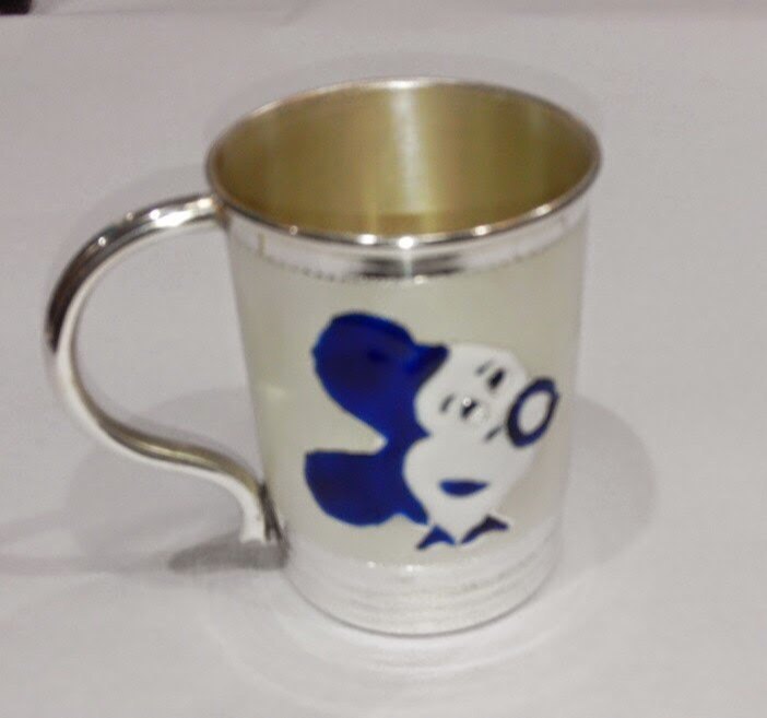 Pure Silver Mug, Size: 4 Inches
