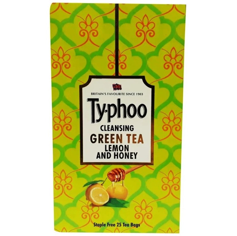 100% Typhoo Lemon And Honey Green Tea Bag, Packaging Type: Box, Packaging Size: 25 Heat Sealed Envelope