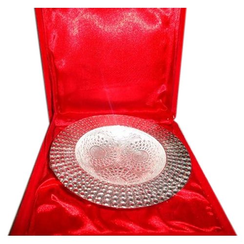 Vom Creation Circular Designer Copper Silver Coated Plate