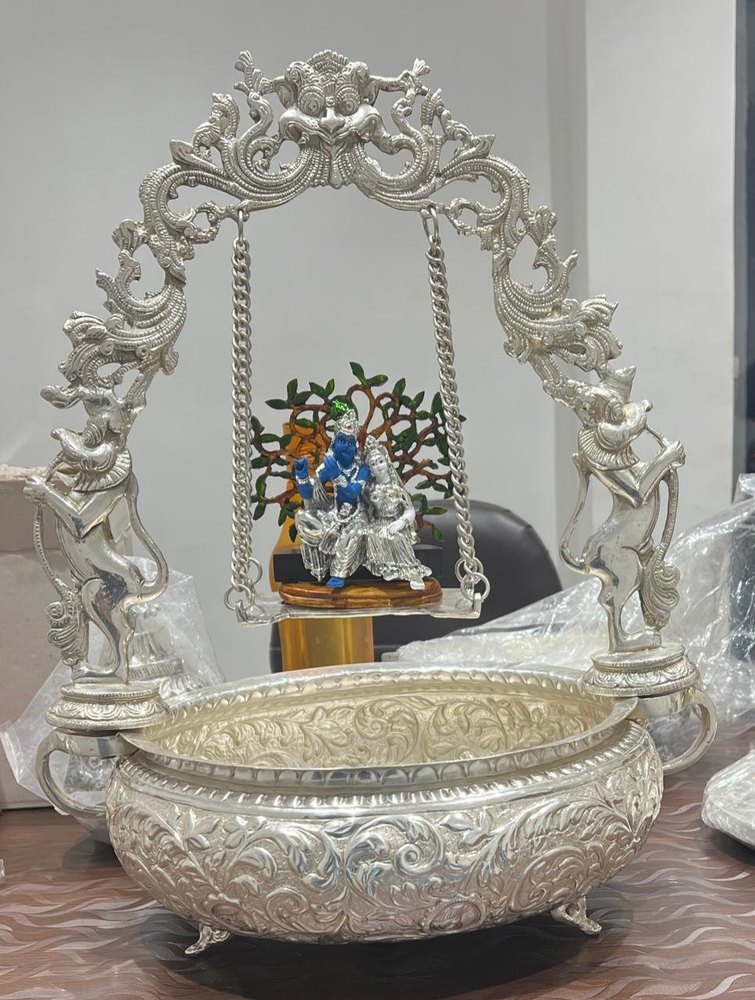 Pure German Silver Urli With Palna