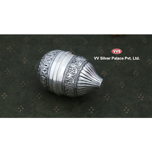 Oxidized Silver Nariyal